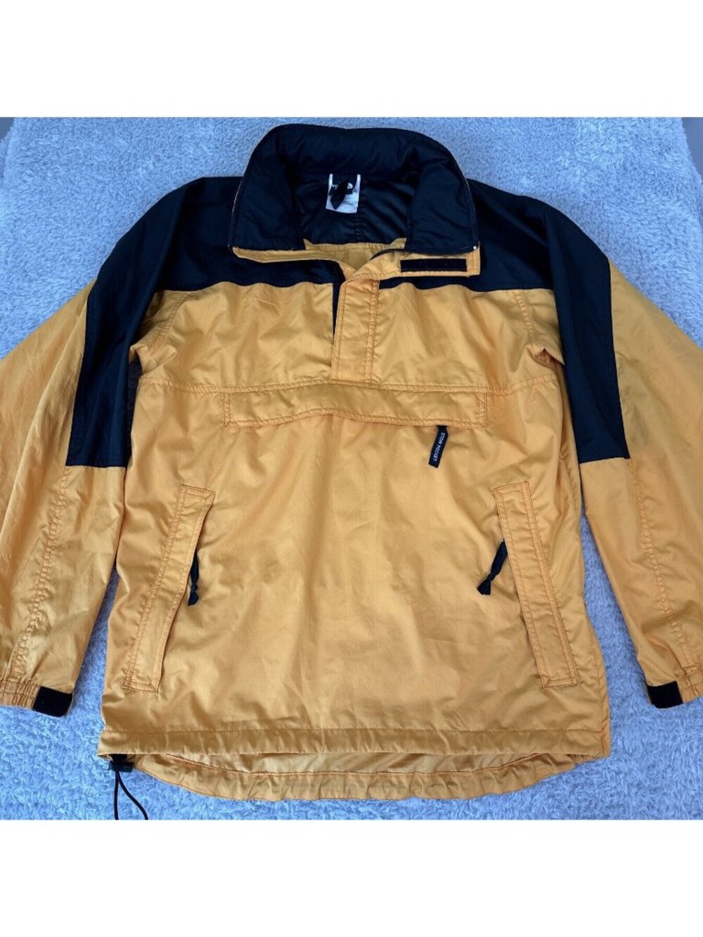 The North Face Mens M Yellow Black Pullover Jacket Windbreaker Outdoors